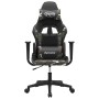 Silla gaming de masaje cuero sintético negro y camuflaje en Sillas gaming | Comprar online en Foru.es
