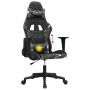 Silla gaming de masaje cuero sintético negro y camuflaje en Sillas gaming | Comprar online en Foru.es