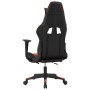 Silla gaming de masaje y reposapiés cuero sintético negro rojo en Sillas gaming | Comprar online en Foru.es