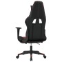 Silla gaming masaje reposapiés cuero sintético negro rojo tinto en Sillas gaming | Comprar online en Foru.es