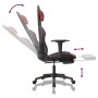 Silla gaming masaje reposapiés cuero sintético negro rojo tinto en Sillas gaming | Comprar online en Foru.es
