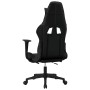 Silla gaming de masaje y reposapiés cuero sintético negro en Sillas gaming | Comprar online en Foru.es