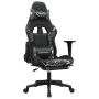 Silla gaming masaje reposapiés cuero sintético negro camuflaje en Sillas gaming | Comprar online en Foru.es