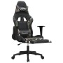 Silla gaming masaje reposapiés cuero sintético negro camuflaje en Sillas gaming | Comprar online en Foru.es