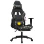 Silla gaming masaje reposapiés cuero sintético negro camuflaje en Sillas gaming | Comprar online en Foru.es