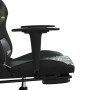 Silla gaming masaje reposapiés cuero sintético negro camuflaje en Sillas gaming | Comprar online en Foru.es