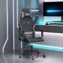 Silla gaming de masaje tela gris claro y negro en Sillas gaming | Comprar online en Foru.es