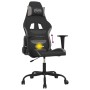 Silla gaming de masaje tela gris claro y negro en Sillas gaming | Comprar online en Foru.es