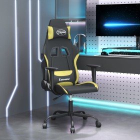 Silla gaming de masaje tela negro y verde claro en Sillas gaming | Comprar online en Foru.es