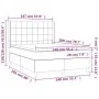 Box spring bed with cream fabric mattress 140x200 cm by vidaXL, Beds and slatted bases - Ref: Foro24-3131998, Price: 507,72 €...