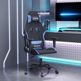 Silla gaming de masaje tela negro y azul en Sillas gaming | Comprar online en Foru.es