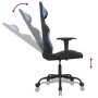 Silla gaming de masaje tela negro y azul en Sillas gaming | Comprar online en Foru.es