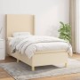 Cama box spring con colchón tela color crema 100x200 cm de vidaXL, Camas y somieres - Ref: Foro24-3131814, Precio: 355,20 €, ...