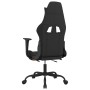 Silla gaming de masaje con reposapiés tela negro y naranja en Sillas gaming | Comprar online en Foru.es