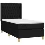 Box spring bed with black fabric mattress 90x190 cm by vidaXL, Beds and slatted bases - Ref: Foro24-3132195, Price: 312,89 €,...