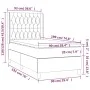 Box spring bed with black fabric mattress 90x190 cm by vidaXL, Beds and slatted bases - Ref: Foro24-3132195, Price: 312,89 €,...