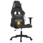 Silla gaming de masaje tela negro y gris claro en Sillas gaming | Comprar online en Foru.es