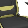 Silla gaming de masaje con reposapiés tela negro y verde claro en Sillas gaming | Comprar online en Foru.es