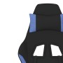 Silla gaming de masaje con reposapiés tela negro y azul en Sillas gaming | Comprar online en Foru.es