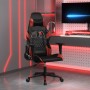 Silla gaming de masaje cuero sintético negro y rojo vino tinto en Sillas gaming | Comprar online en Foru.es