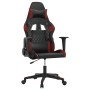 Silla gaming de masaje cuero sintético negro y rojo vino tinto en Sillas gaming | Comprar online en Foru.es
