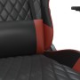 Silla gaming de masaje cuero sintético negro y rojo vino tinto en Sillas gaming | Comprar online en Foru.es