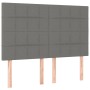 Cama box spring con colchón tela gris oscuro 140x200 cm de vidaXL, Camas y somieres - Ref: Foro24-3131434, Precio: 507,76 €, ...