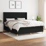 Cama box spring con colchón tela negro 180x200 cm de vidaXL, Camas y somieres - Ref: Foro24-3132251, Precio: 663,44 €, Descue...