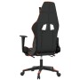 Silla gaming masaje y reposapiés cuero sintético negro naranja en Sillas gaming | Comprar online en Foru.es
