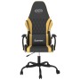 Silla gaming de masaje cuero sintético negro y dorado en Sillas gaming | Comprar online en Foru.es