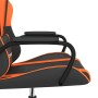 Silla gaming de masaje cuero sintético negro y naranja en Sillas gaming | Comprar online en Foru.es