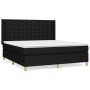 Cama box spring con colchón tela negro 180x200 cm de vidaXL, Camas y somieres - Ref: Foro24-3132331, Precio: 665,73 €, Descue...