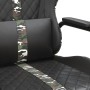 Silla gaming con masaje cuero sintético color camuflaje y negro en Sillas gaming | Comprar online en Foru.es