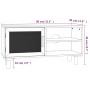 Mueble para TV madera maciza pino y ratán natural 80x30x40 cm en Muebles TV | Comprar online en Foru.es