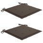 Sillas de jardín 2 unidades madera maciza de teca con cojines en Sillas de jardín | Comprar online en Foru.es
