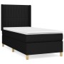 Cama box spring con colchón tela negro 90x190 cm de vidaXL, Camas y somieres - Ref: Foro24-3132115, Precio: 326,95 €, Descuen...