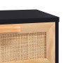 Mesa de centro madera contrachapada y de pino negro 80x40x30 cm en Mesas de centro | Comprar online en Foru.es