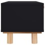 Mesa de centro madera contrachapada y de pino negro 80x40x30 cm en Mesas de centro | Comprar online en Foru.es