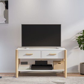 Mueble para TV madera contrachapada blanco 82x38x45 cm en Muebles TV | Comprar online en Foru.es