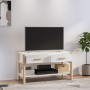 Mueble para TV madera contrachapada blanco 82x38x45 cm en Muebles TV | Comprar online en Foru.es