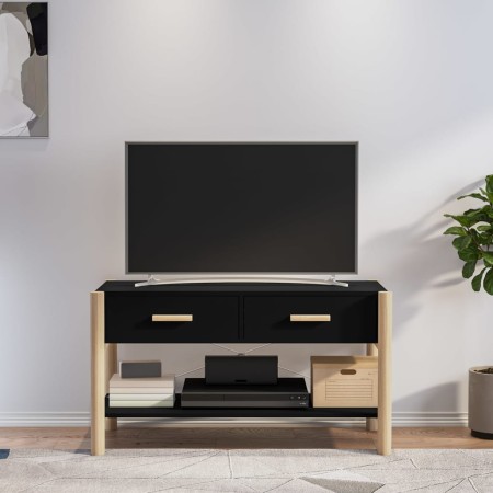 Mueble para TV madera contrachapada negro 82x38x45 cm en Muebles TV | Comprar online en Foru.es