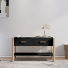 Mesa de centro madera contrachapada negro 82x48x45 cm en Mesas de centro | Comprar online en Foru.es