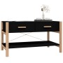 Mesa de centro madera contrachapada negro 82x48x45 cm en Mesas de centro | Comprar online en Foru.es