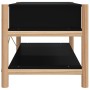 Mesa de centro madera contrachapada negro 82x48x45 cm en Mesas de centro | Comprar online en Foru.es