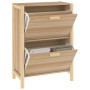 Mueble zapatero madera contrachapada 57,5x33x80 cm en Zapateros y organizadores de calzado | Comprar online en Foru.es