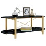 Mesa de centro madera contrachapada negro 110x48x40 cm en Mesas de centro | Comprar online en Foru.es
