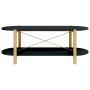 Mesa de centro madera contrachapada negro 110x48x40 cm en Mesas de centro | Comprar online en Foru.es