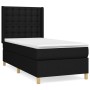 Cama box spring con colchón tela negro 90x200 cm de vidaXL, Camas y somieres - Ref: Foro24-3132283, Precio: 329,73 €, Descuen...