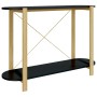 Mesa consola de madera contrachapada negro 110x38x75 cm en Mesas auxiliares | Comprar online en Foru.es