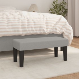 Banco de tela gris claro 70x30x30 cm en Bancos | Comprar online en Foru.es